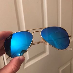 Ray Ban blue flash- smaller size 55mm